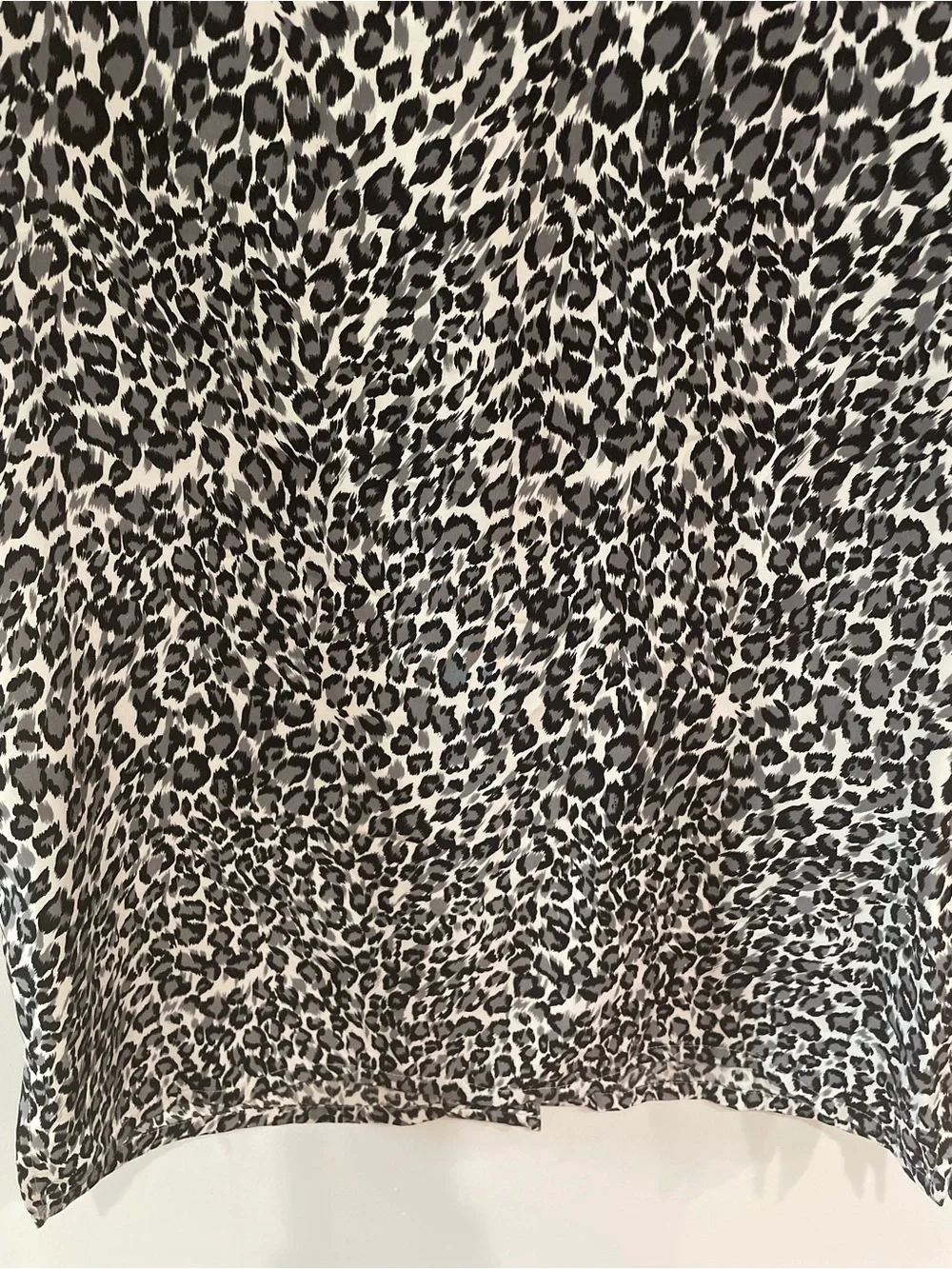 Anna leopard print shirt sleeve shirt size large Women’s Blouse Short Sleeve